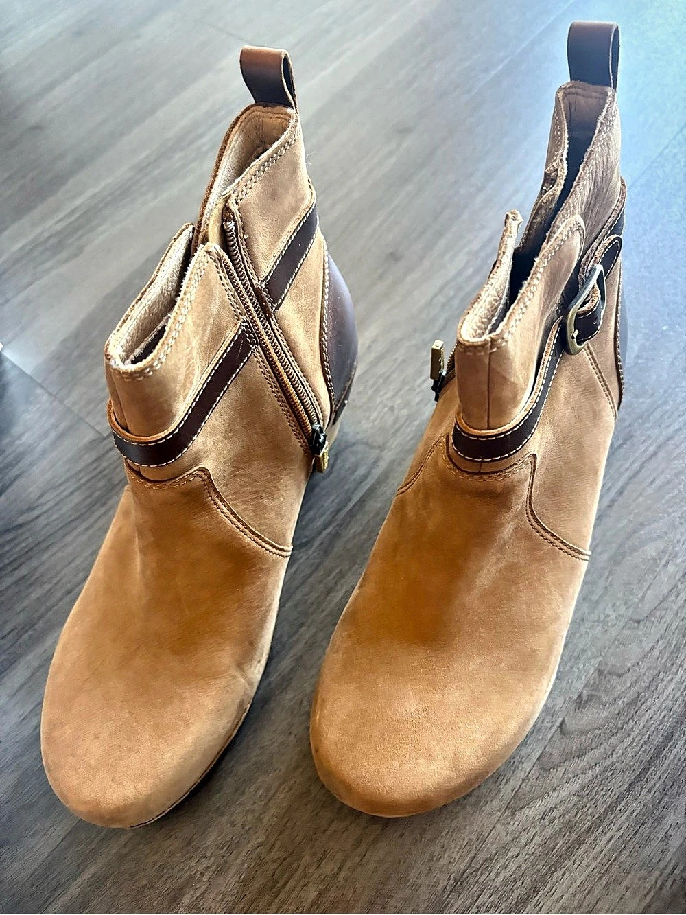 Dansko Monique Bootie Brown Leather Ankle Boots US 8